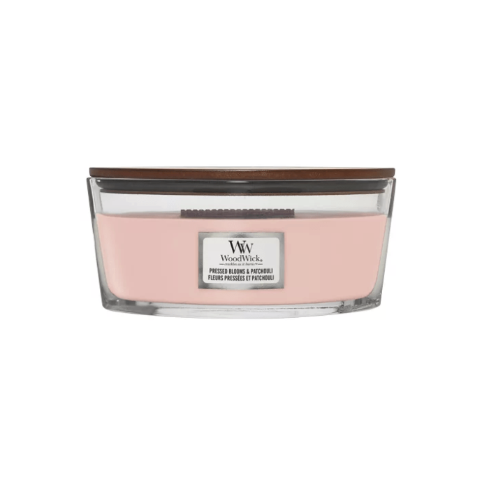 Woodwick Pressed Blooms & Patchouli - Ellipse Jar